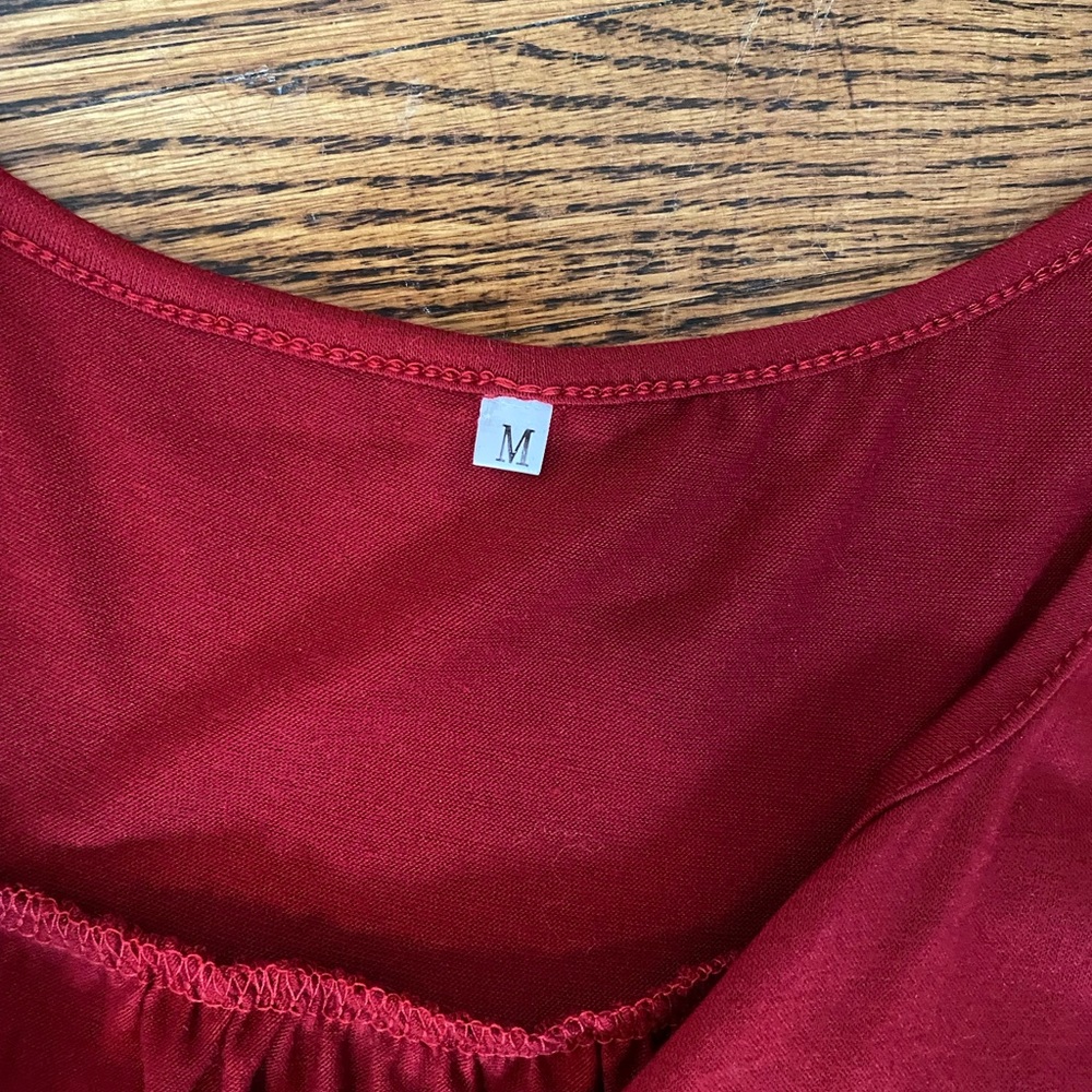 Red maternity top - Picture 2 of 2